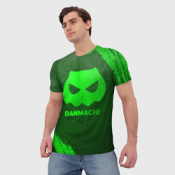 Мужская футболка 3D DanMachi - green gradient - фото 2