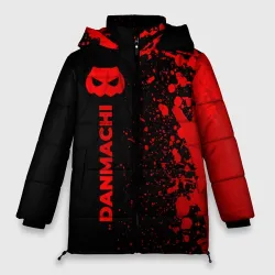 Женская зимняя куртка Oversize DanMachi - red gradient по-вертикали