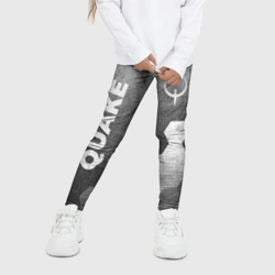 Детские леггинсы 3D Quake - grey gradient вертикально - фото 2