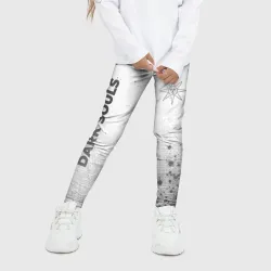 Детские леггинсы 3D Dark Souls - white gradient вертикально - фото 2