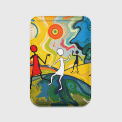 Картхолдер Magsafe магнитный Танцующие человечки