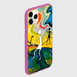 Чехол для iPhone 11 Pro матовый Танцующие человечки - фото 2