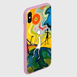 Чехол для iPhone XS Max матовый Танцующие человечки - фото 2
