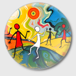 Значок Танцующие человечки