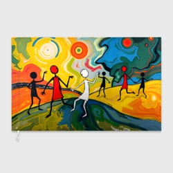 Флаг 3D Танцующие человечки