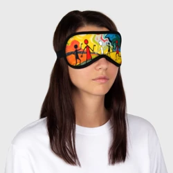 Маска для сна 3D Танцующие человечки - фото 2