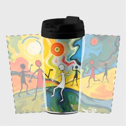 Термокружка-непроливайка Танцующие человечки - фото 2