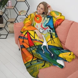 Плед с рукавами Танцующие человечки - фото 2