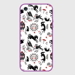 Чехол для iPhone 5/5S матовый Русские сказки