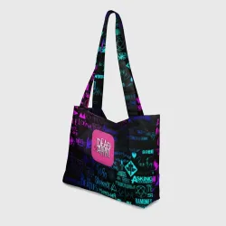 Пляжная сумка 3D Dead by april логотипы рок - фото 2