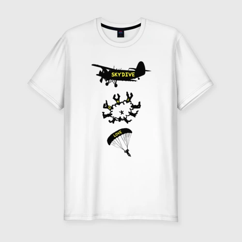 Мужская футболка хлопок Slim Skydive