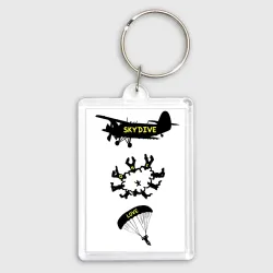 Брелок прямоугольный 35*50 Skydive