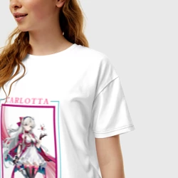 Женская футболка хлопок Oversize Carlotta Crystal Remorph - фото 2