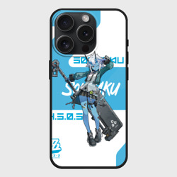 Чехол силиконовый для Apple iPhone 15 Pro матовый Сокаку - ZZZ