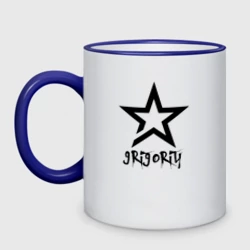 Кружка двухцветная Григорий - звезда