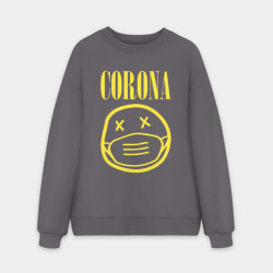 Мужской свитшот oversize без начеса хлопок Nirvana corona