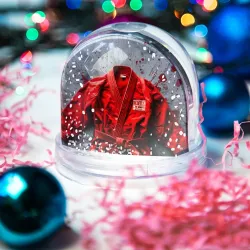 Игрушка Снежный шар Красное кимано для самбо - фото 2