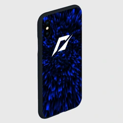 Чехол для iPhone XS Max матовый Need for Speed blue energy - фото 2