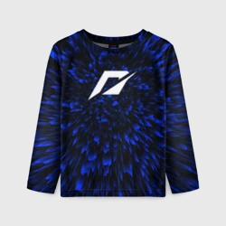 Детский лонгслив 3D Need for Speed blue energy