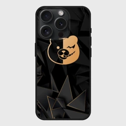 Чехол силиконовый для Apple iPhone 15 Pro Мax матовый Danganronpa golden poly