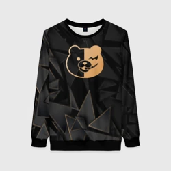 Женский свитшот 3D Danganronpa golden poly