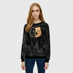 Женский свитшот 3D Danganronpa golden poly - фото 2