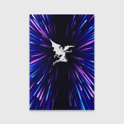 Обложка для паспорта матовая кожа Black Sabbath neon energy