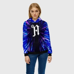 Женская толстовка 3D Architects neon energy - фото 2