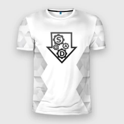 Мужская футболка 3D Slim System of a Down white poly