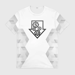 Мужская футболка 3D System of a Down white poly