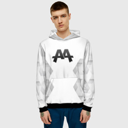 Мужская толстовка 3D Asking Alexandria white poly - фото 2