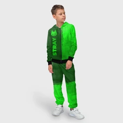Детский костюм 3D Stray - green gradient по-вертикали - фото 2