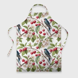 Фартук 3D Ласточка в вишневом саду