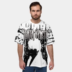 Мужская футболка oversize 3D Агата Кристи - Вадим Самойлов - фото 2