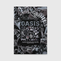 Обложка для автодокументов Oasis на фоне гитар