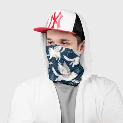 Бандана-труба 3D Летающие котики и цветы - фото 2