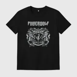 Мужская футболка хлопок Powerwolf rock band