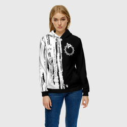 Женская толстовка 3D Семь смертных грехов краски - фото 2