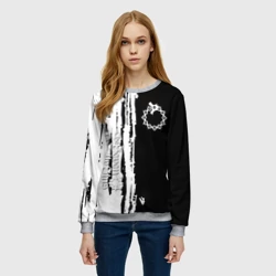 Женский свитшот 3D Семь смертных грехов краски - фото 2