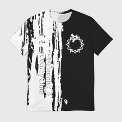 Мужская футболка 3D Семь смертных грехов краски