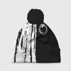 Шапка 3D c помпоном Семь смертных грехов краски