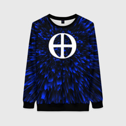 Женский свитшот 3D Blue Exorcist blue energy