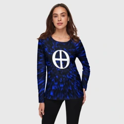 Женский лонгслив 3D Blue Exorcist blue energy - фото 2