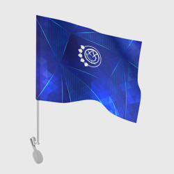 Флаг для автомобиля Blink 182 blue poly
