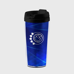 Термокружка-непроливайка Blink 182 blue poly