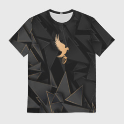 Мужская футболка 3D Hollywood Undead golden poly