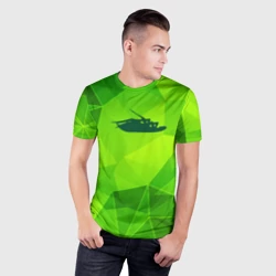 Мужская футболка 3D Slim Papa Roach green poly - фото 2