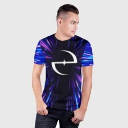 Мужская футболка 3D Slim Evanescence neon energy - фото 2
