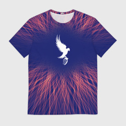 Мужская футболка 3D Hollywood Undead red energy