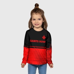 Детский лонгслив 3D Saints Row - red gradient посередине - фото 2